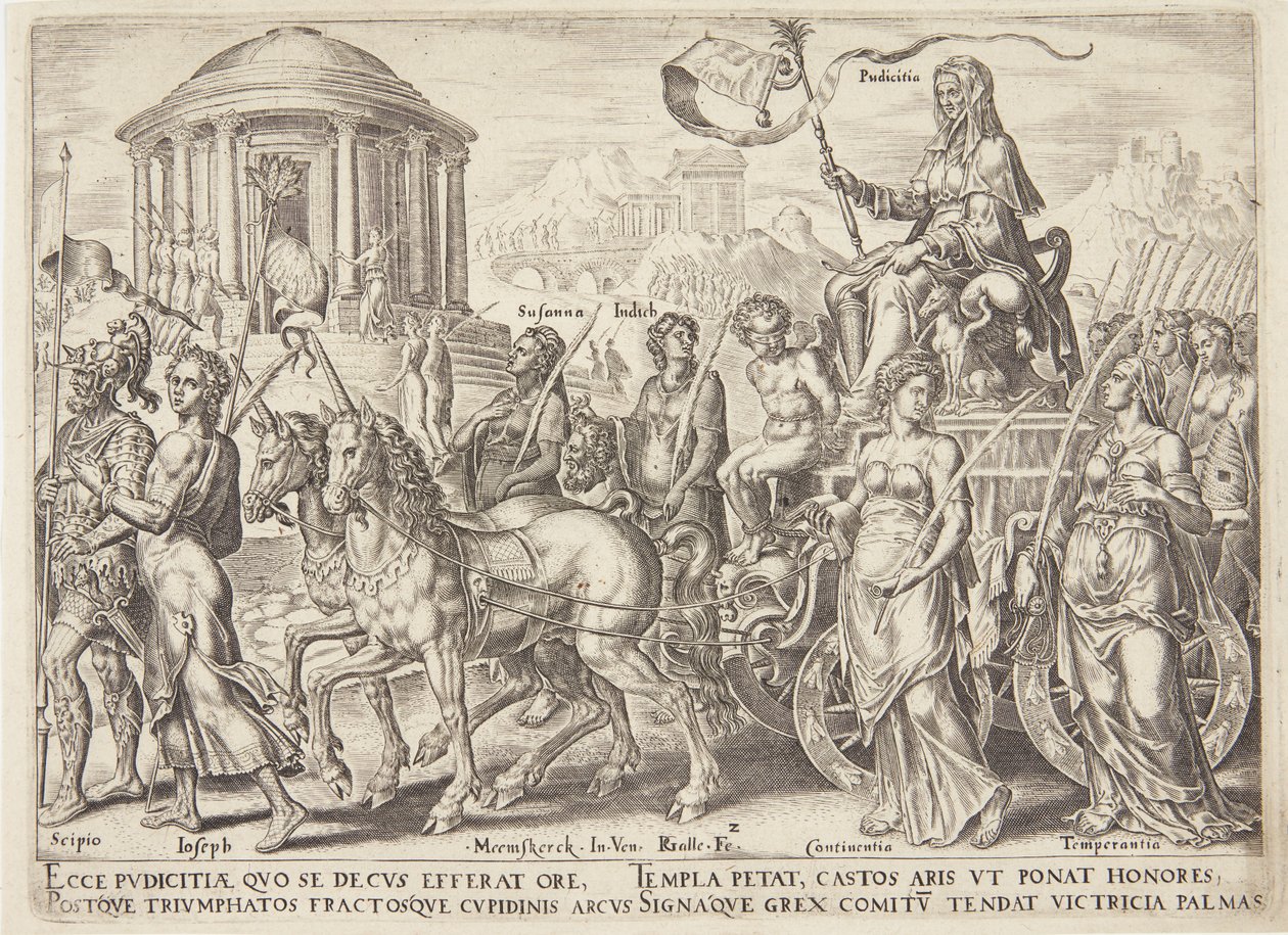 The Triumph of Chastity by Philips Galle