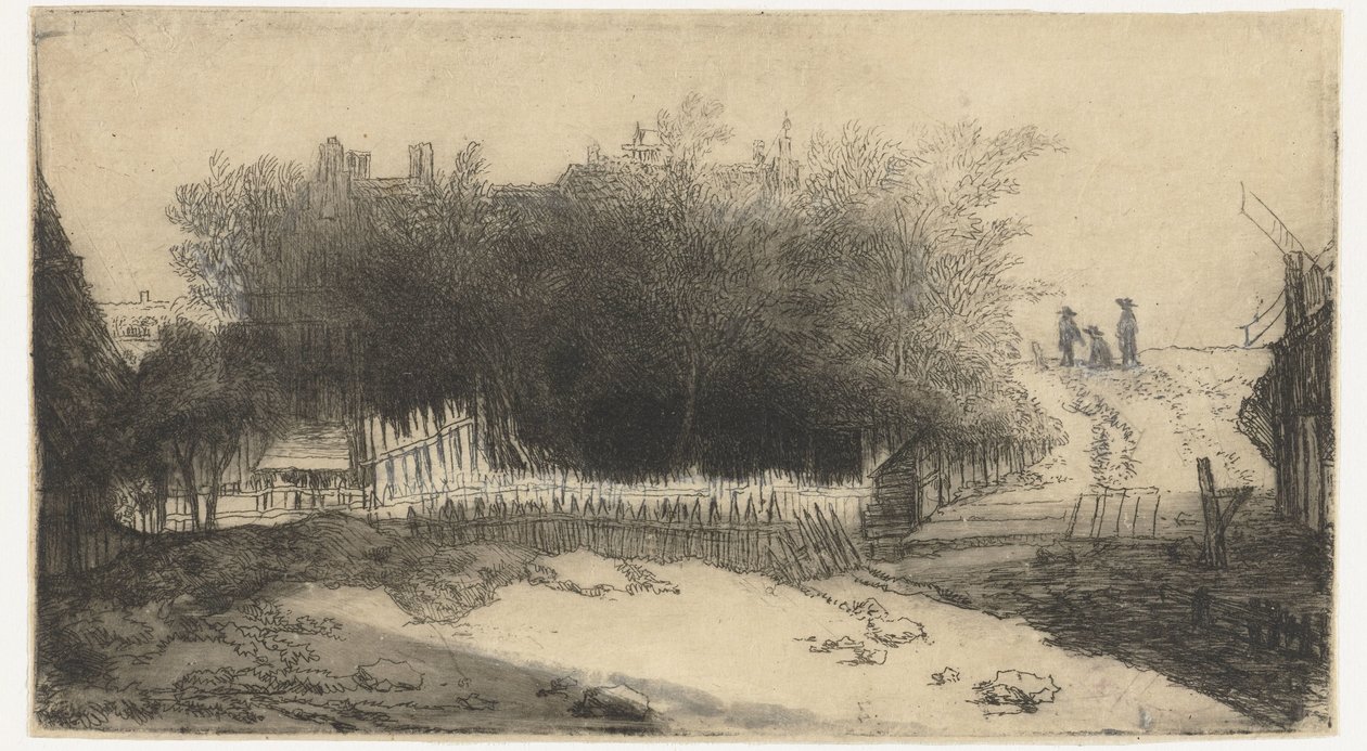 Landscape with a White Fence by Philips Koninck