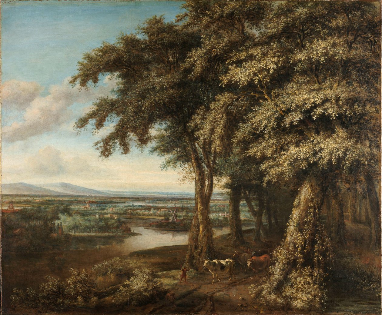 The Entrance to the Woods by Philips Koninck