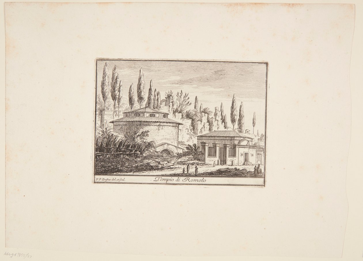Temple of Romulus by Philothée Francois Duflos