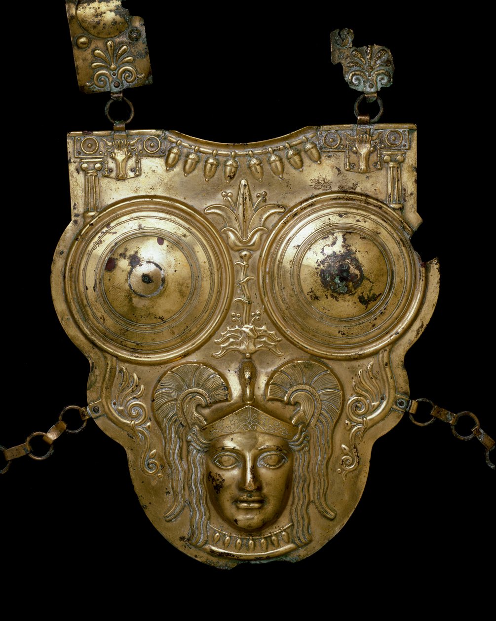 Gold bronze battleship of Ksour-es-Saf. 3rd-2nd century BC. Tunis Bardo Museum by Phoenician