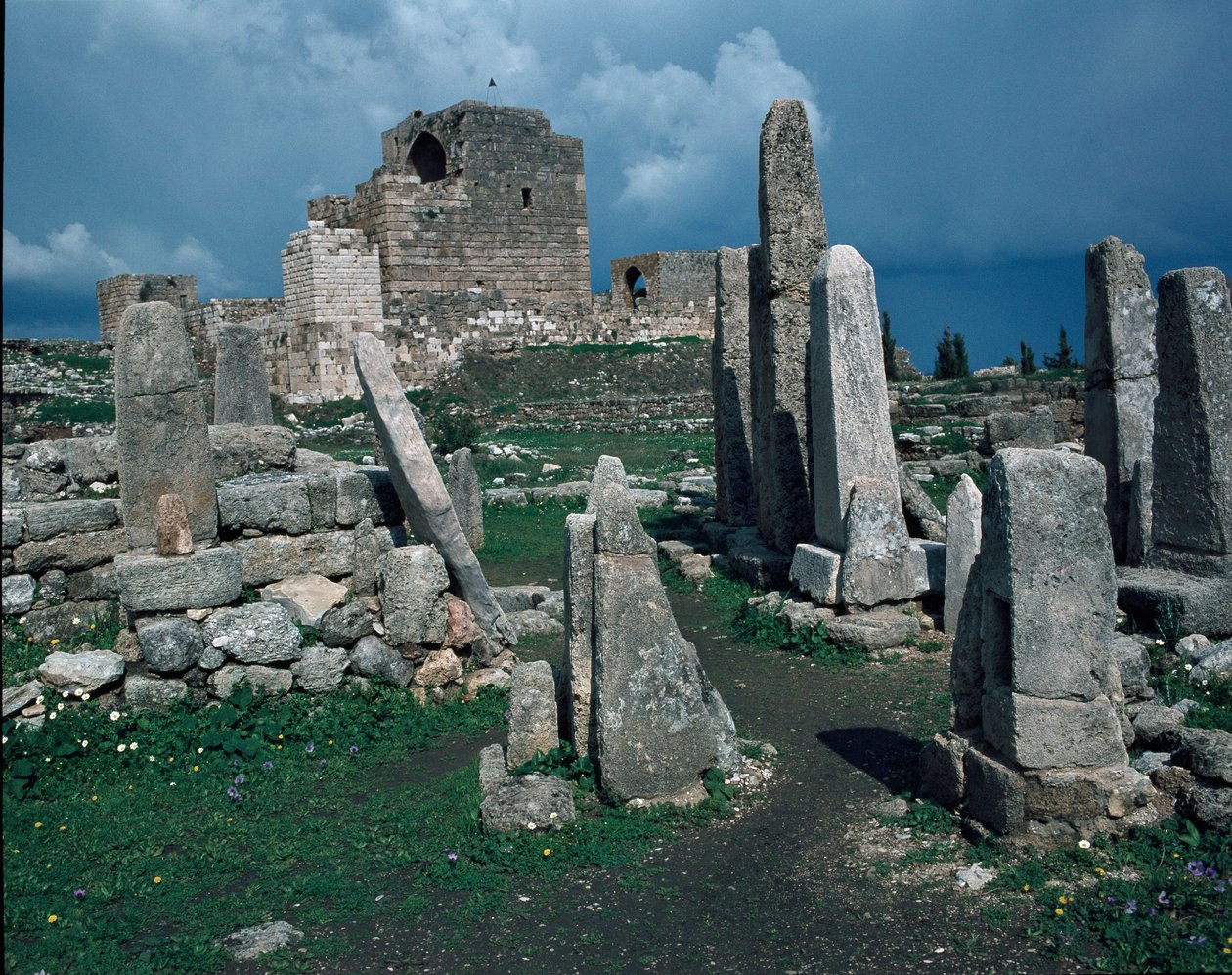 Crusader Fort and Temple of the Obelisks by Phoenician Phoenician