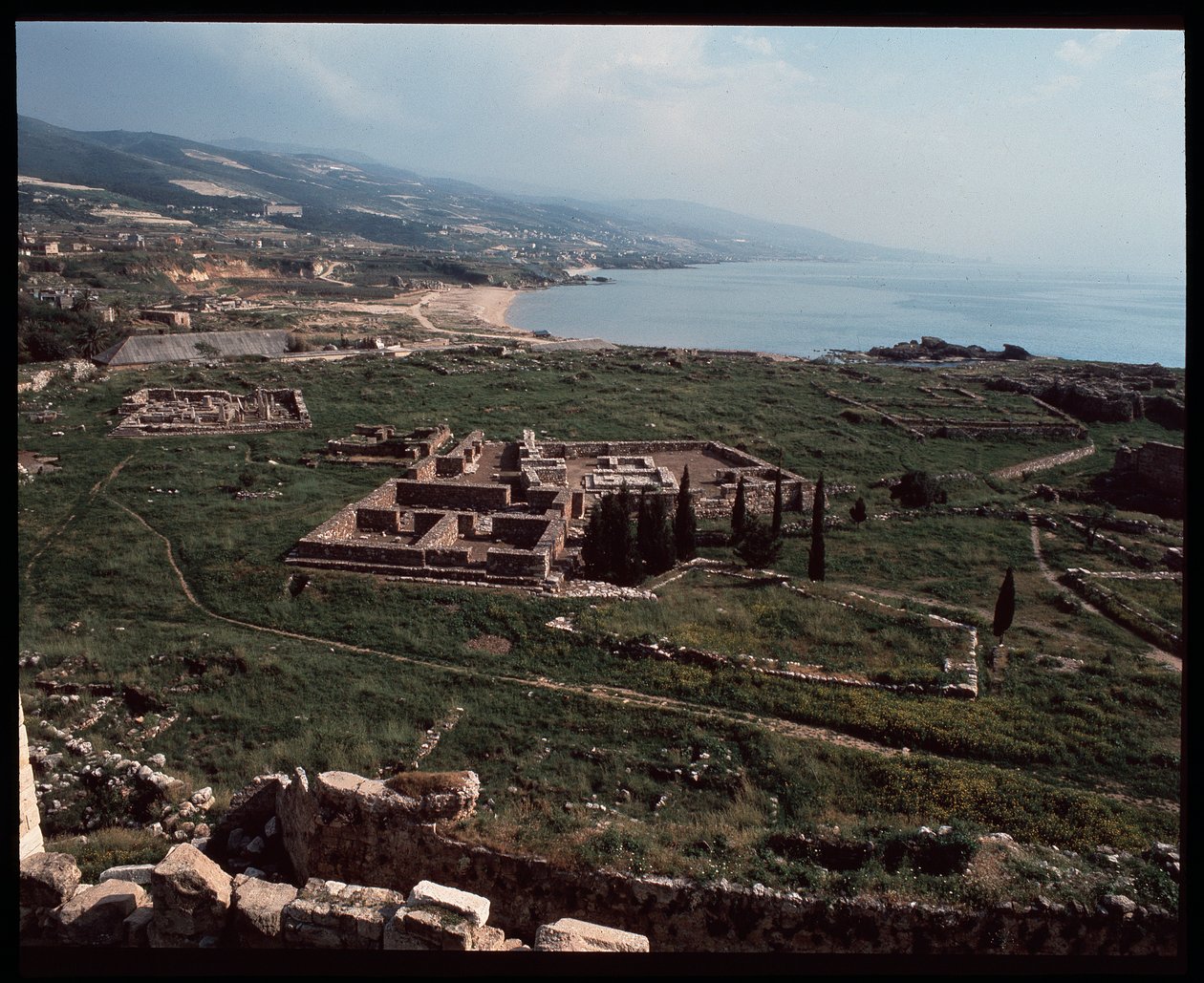 View of archeological site by Phoenician Phoenician