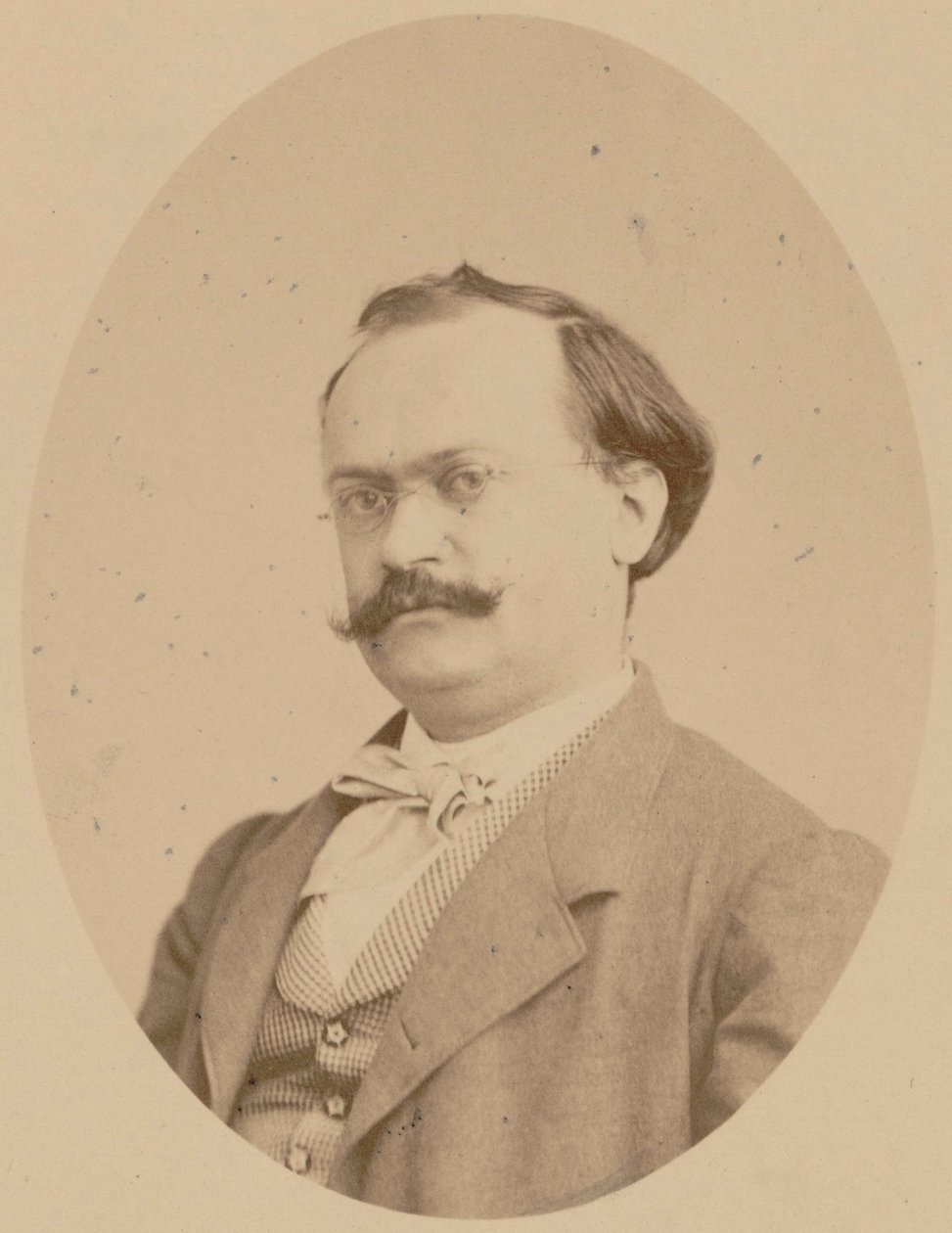 Portrait of the Composer Charles Lecocq, 1866 by Photo studio A. Legras.