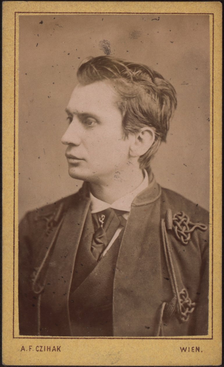 Leopold von Sacher-Masoch 1836-1895 by Photo studio Adolf F. Czihak.