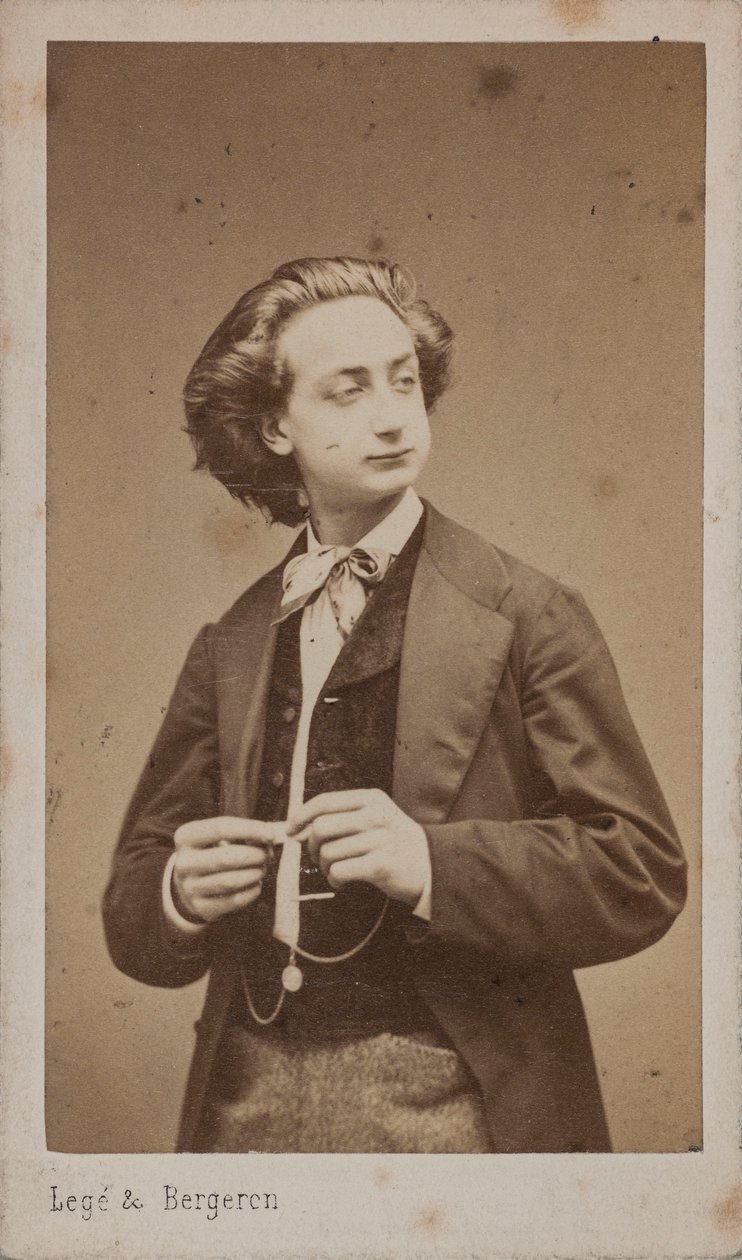 Portrait of the violinist and composer Henri Ketten 1848-1883 by Photo studio Legé and Bergeron.