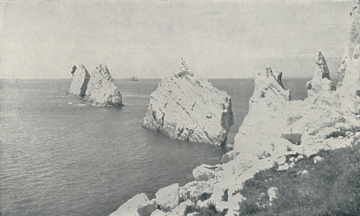 The Needles by Photochrom Co Ltd of London