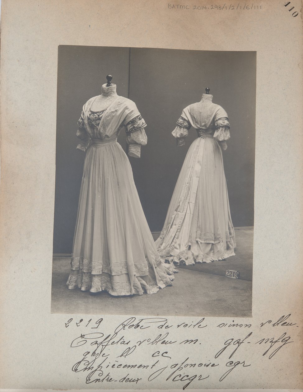 Album Page: House of Worth, Costume by Photographer French