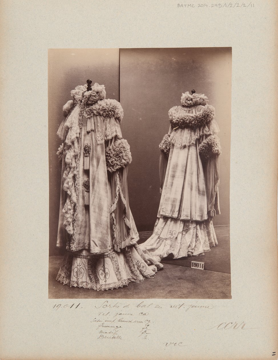 Album Page: House of Worth, Sortie de Bal by Photographer French