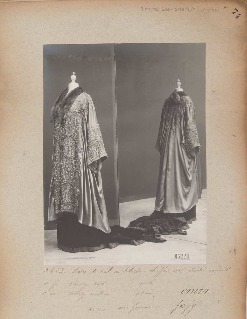 House of Worth, Sortie de Bal by Photographer French