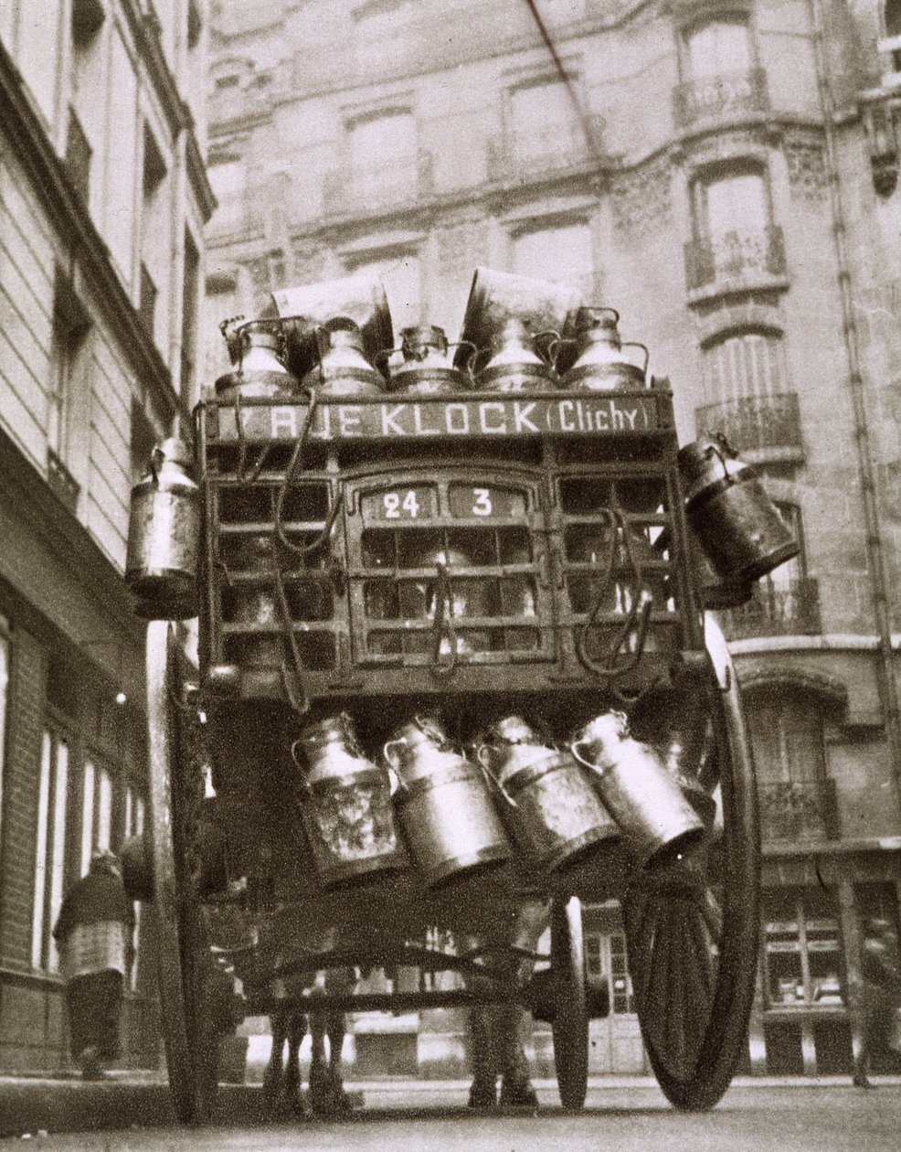 Milk cariole in Clichy by Photographer French