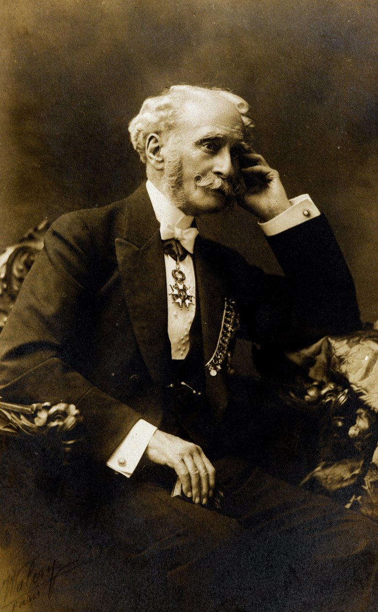 Portrait of Francois Stephen Emile Liegeard (1830-1925), French Writer, Poet and Politician - Photography, Coll. Baussy by Photographer French