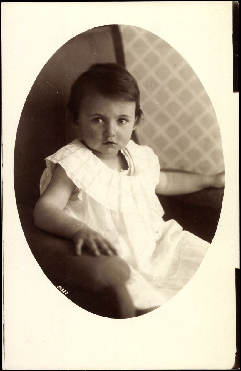 Princess Hilda of Bavaria as a Little Girl by Photographer German