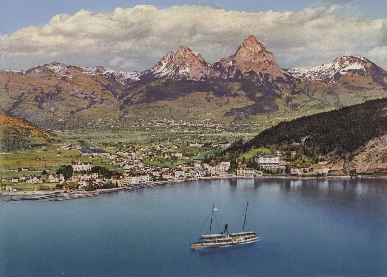 Brunnen and the Mythen by Photographer Swiss