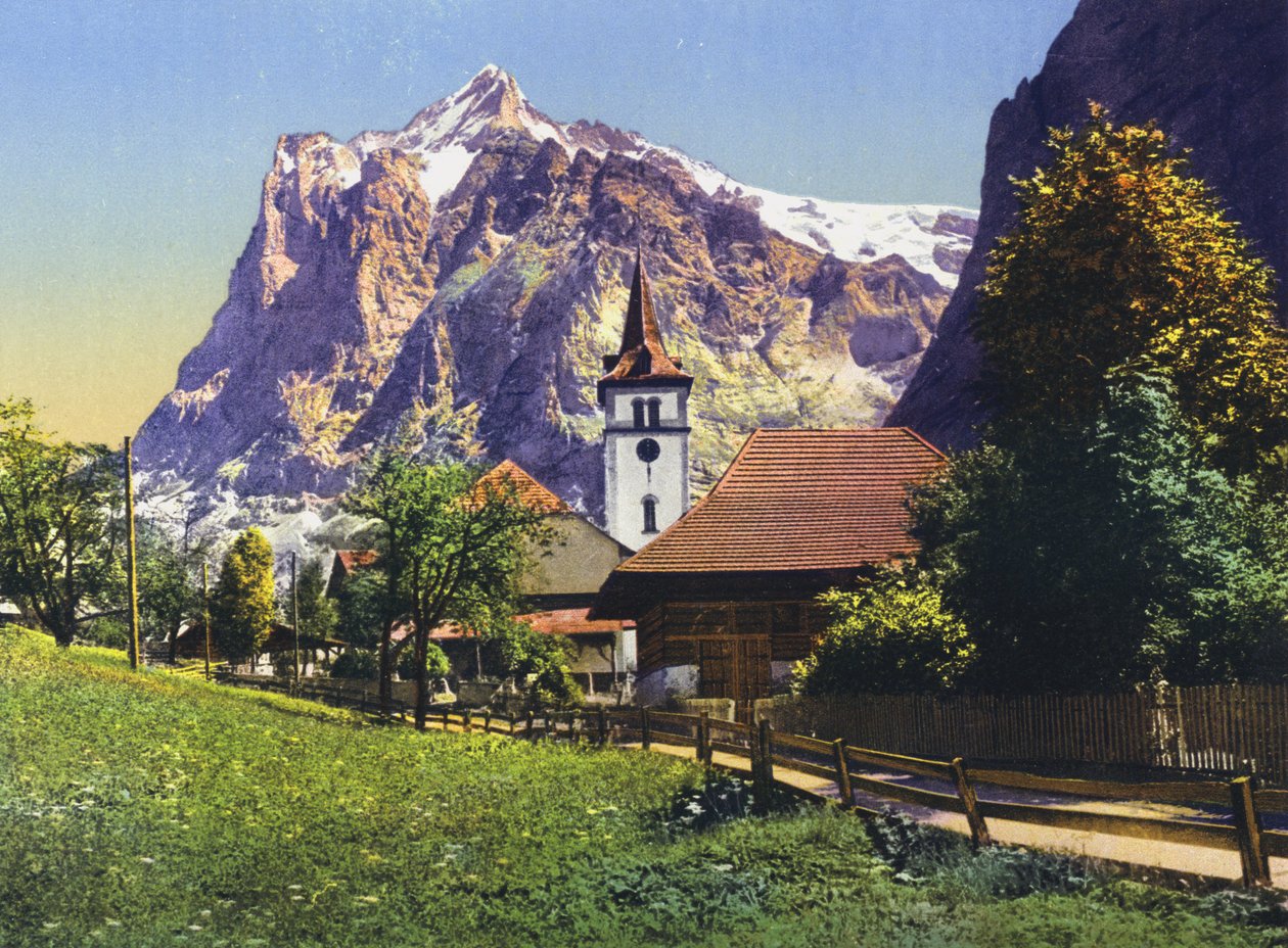 Grindelwald, Wetterhorn by Photographer Swiss