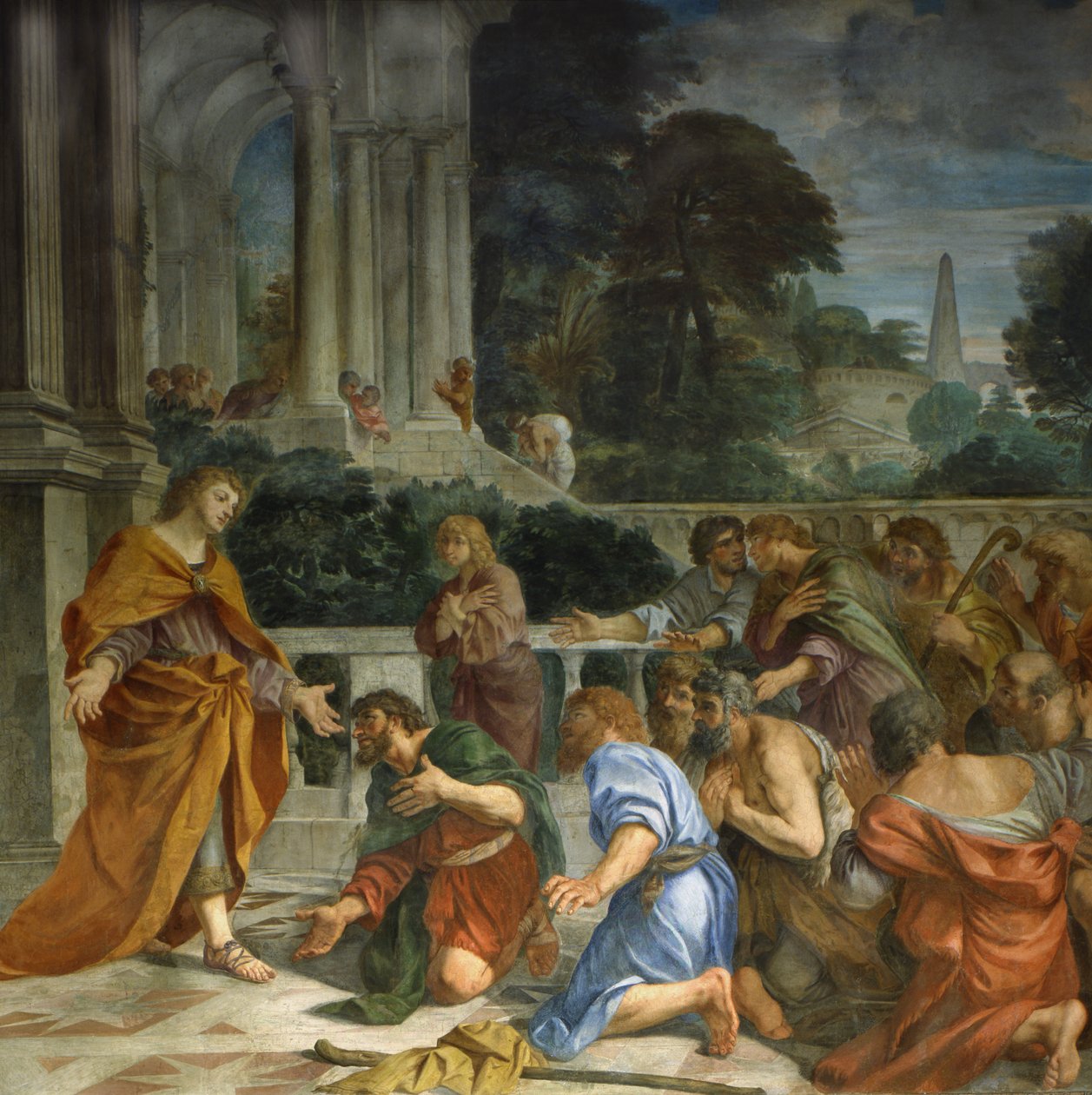 Biblical stories, Joseph being recognized by his brothers (detail) by Pier Francesco Mola