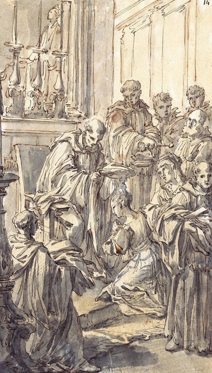 The Consecration of Saint Juliana Falconieri by Pier Leone Ghezzi