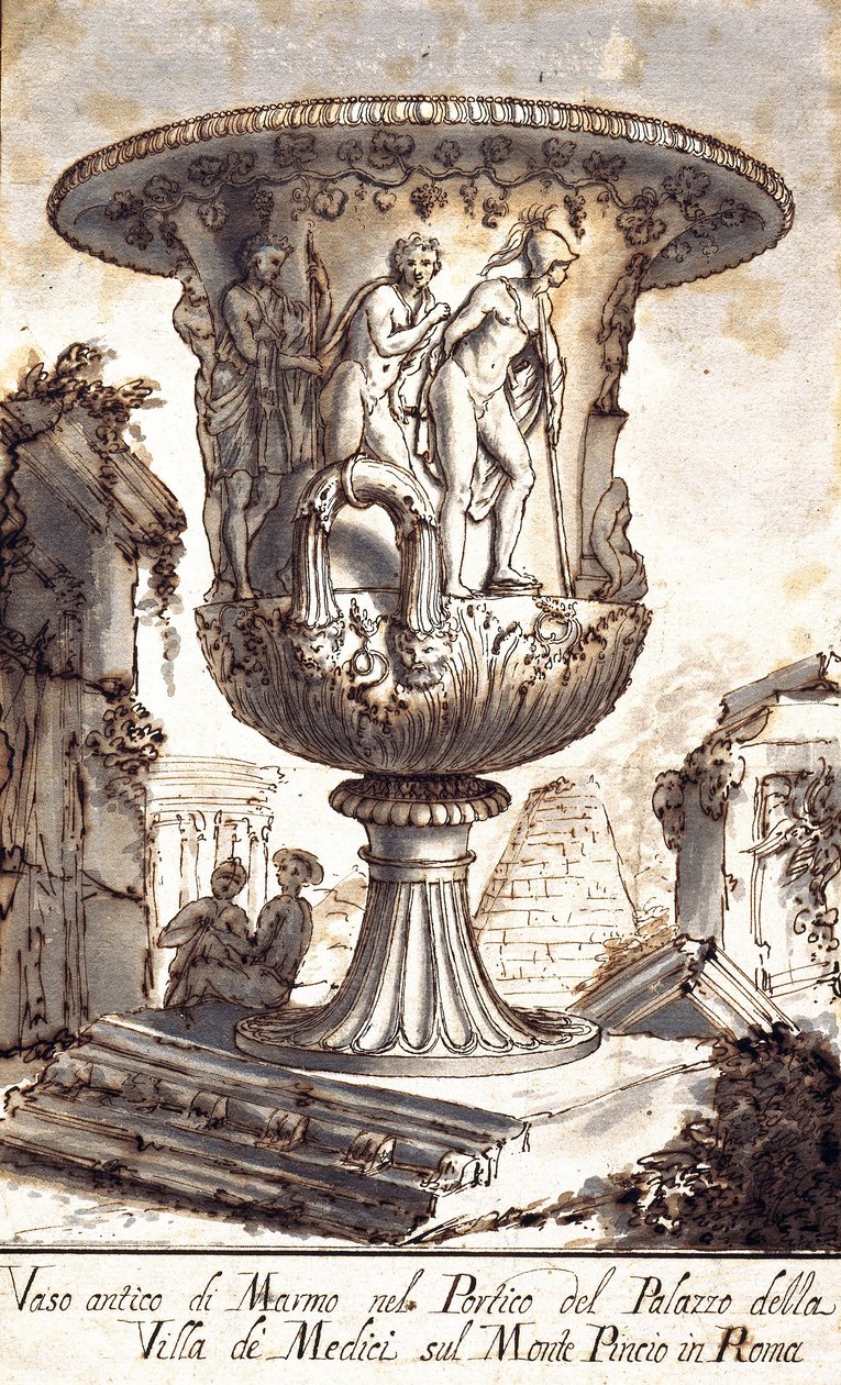 Two Ancient Vases by Pier Leone Ghezzi