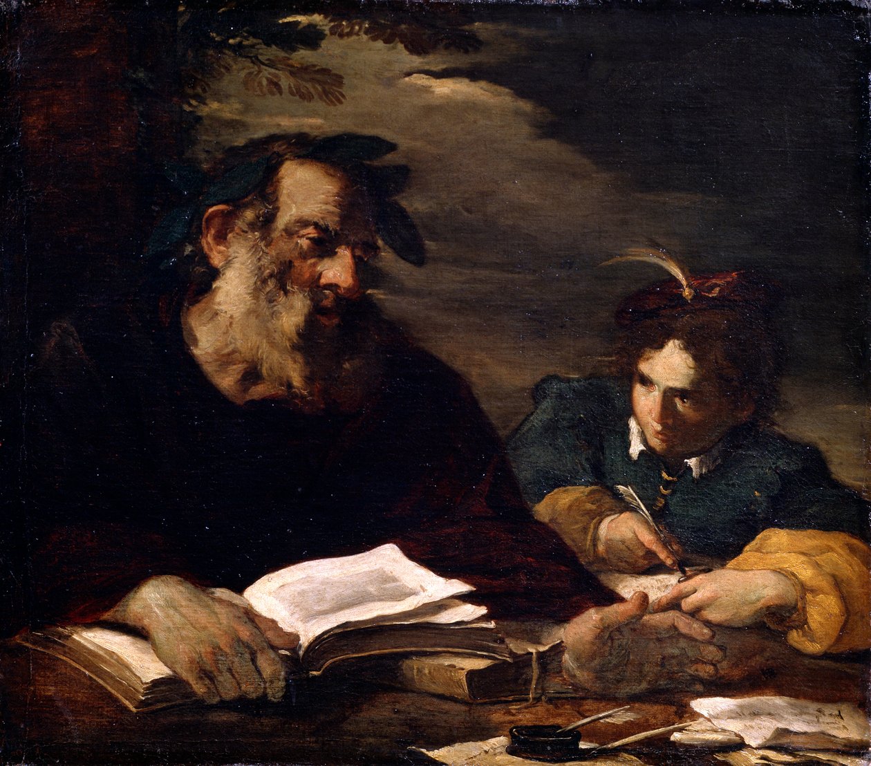 Homer Dictating His Poems by Pier Francesco Mola