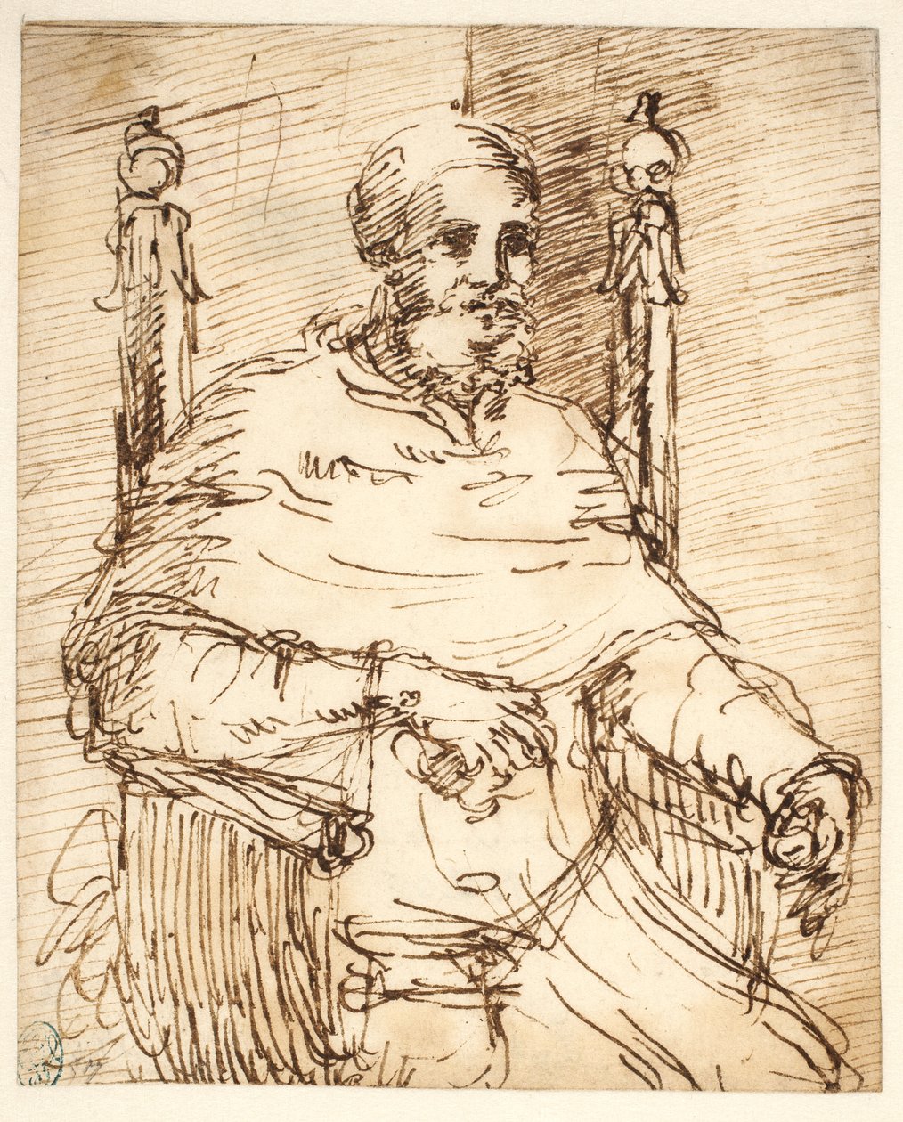 Portrait of Pope Julius II, after Raphael by Pier Francesco Mola