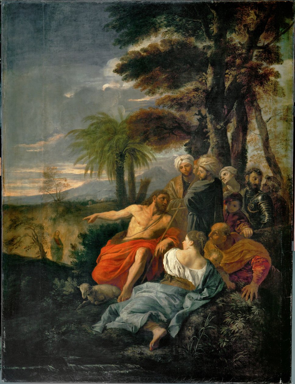 Saint John Baptist preaching in the desert by Pier Francesco Mola