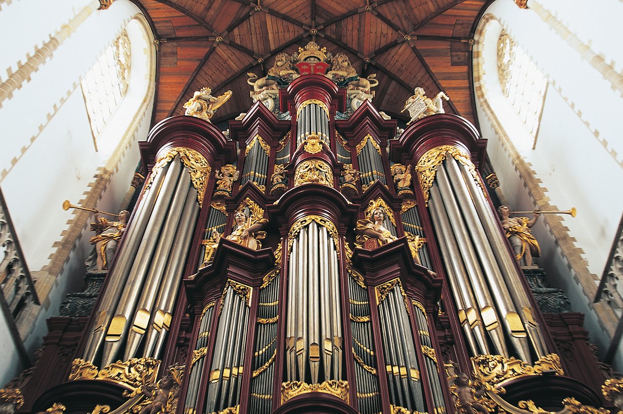 The organ in St-Bavokerk church, Haarlem, The Netherlands by Blaise Nicolas Le Sueur
