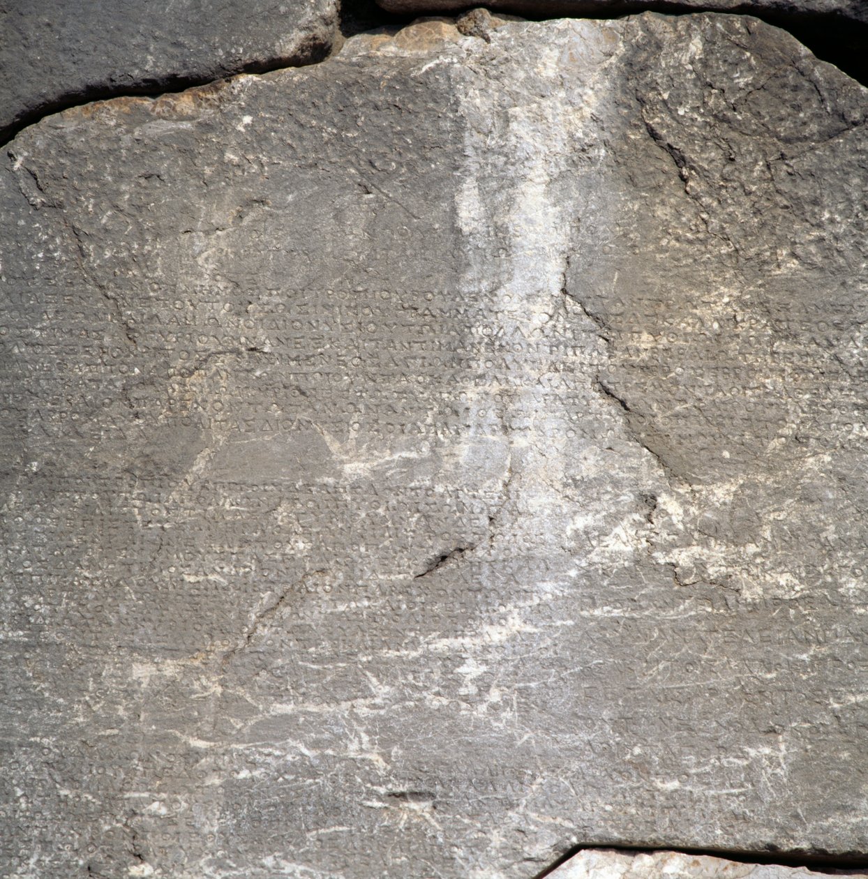 Wall with Inscriptions near Temple of Apollo, Delphi by Blaise Nicolas Le Sueur