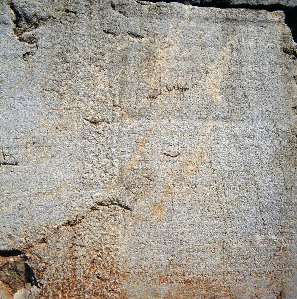 Wall with Inscriptions near Temple of Apollo, Delphi by Blaise Nicolas Le Sueur