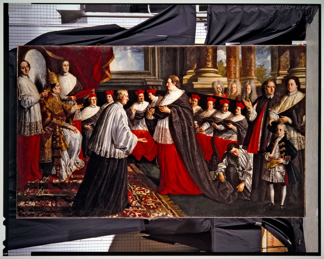 Coronation of Pope Clement & Innocent VIII (pair) by Pier Leone Ghezzi