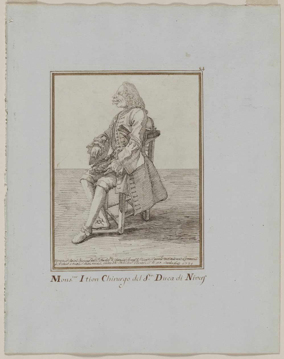 Monsieur Ition Chirurgo del sre. Duca di Nivers by Pier Leone Ghezzi