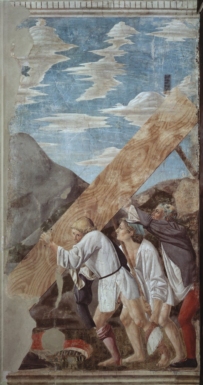 Burying of the Wood, from the True Cross Cycle by Piero della Francesca