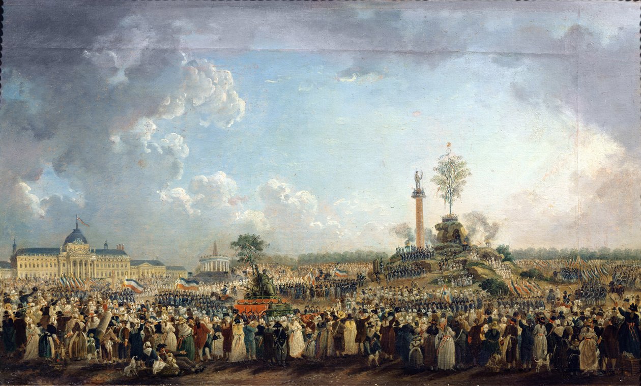 The Festival of the Supreme Being at the Champ de Mars, 8th June 1794 by Pierre Antoine Demachy