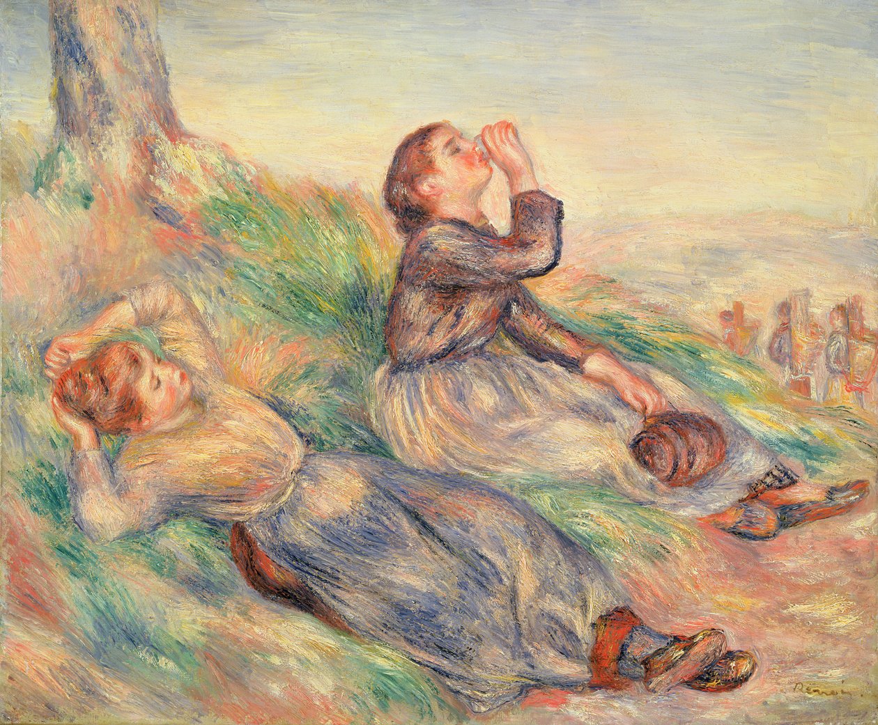 Grape Gatherers Resting, 1884 by Pierre Auguste Renoir