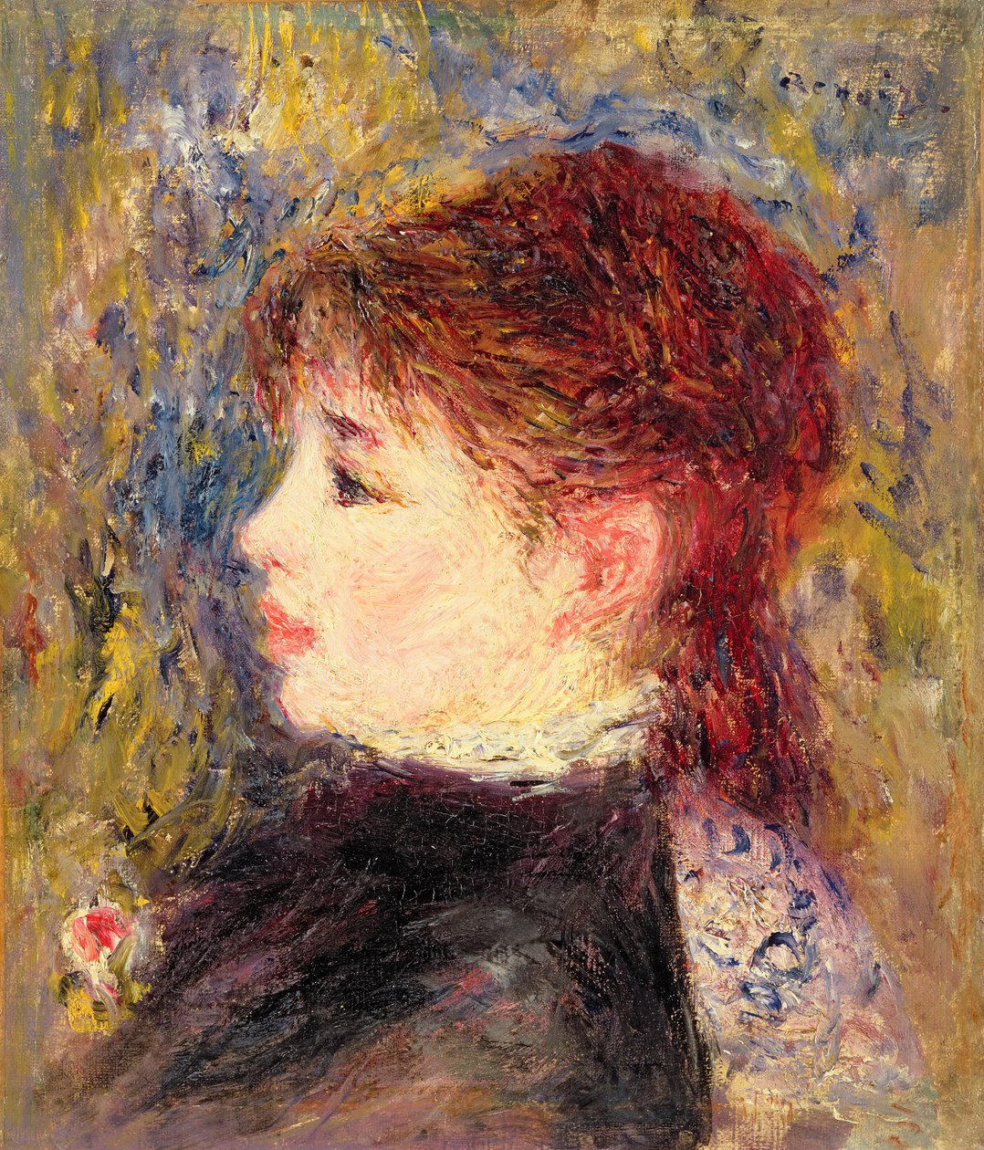 Head of Margot, c.1878-79 by Pierre Auguste Renoir