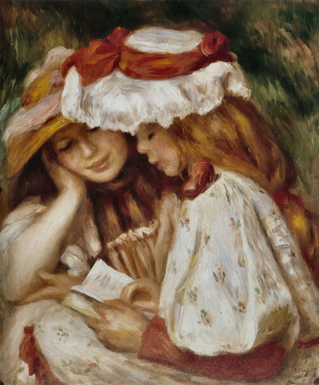 Young Girls Reading by Pierre Auguste Renoir