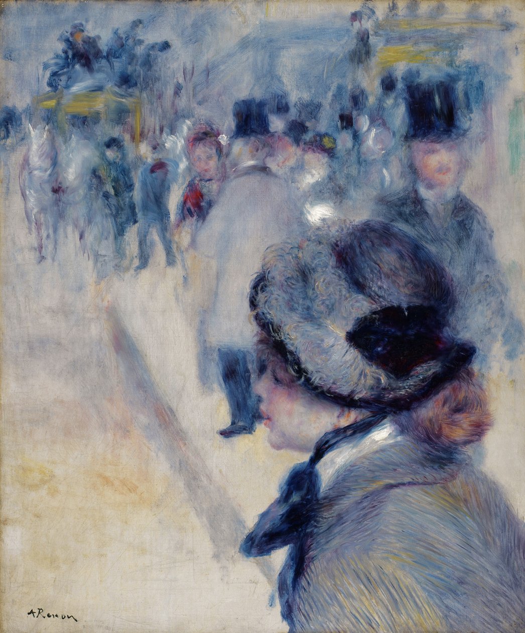La Place Clichy, c.1880 by Pierre Auguste Renoir