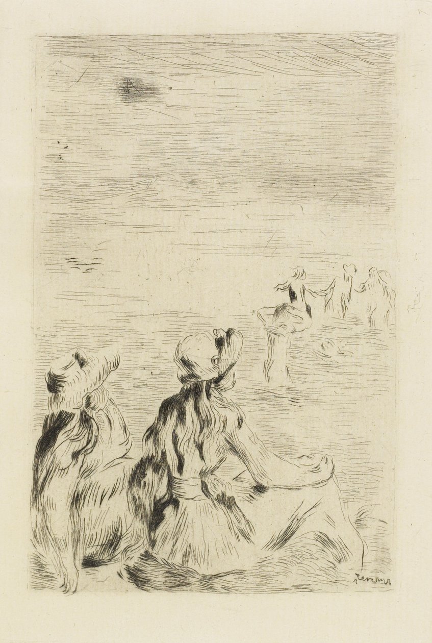 Sur la Plage by Pierre Auguste Renoir