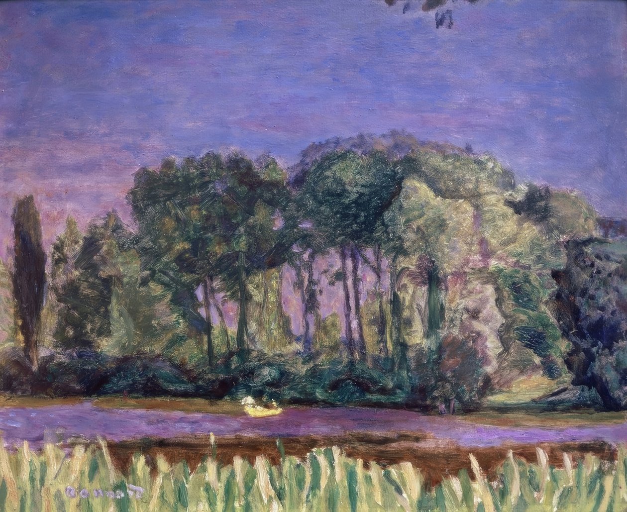 Banks of the Seine. Artist: Pierre Bonnard. Location: Museum of Modern Art of the City of Paris, France by Pierre Bonnard