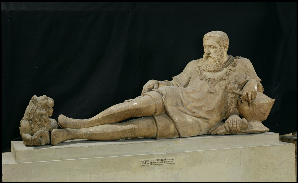 Effigy of Philippe de Chabot Admiral of France by Pierre Bontemps