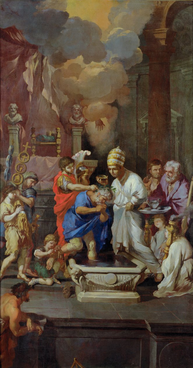 Baptism of Constantine I by Pierre Puget