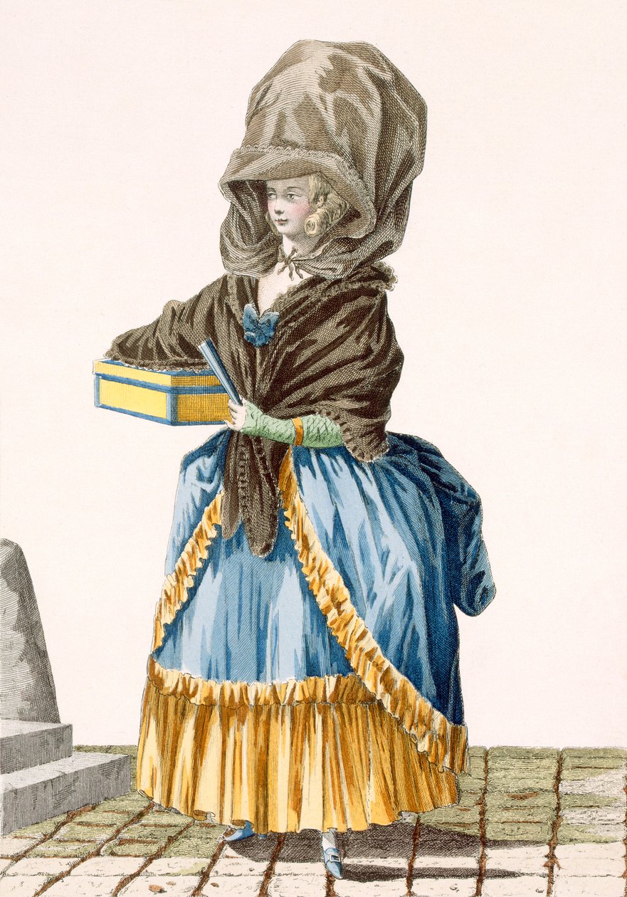 A Market Lady Selling Her Wares, Engraved by Dupin, Plate No.5 from 