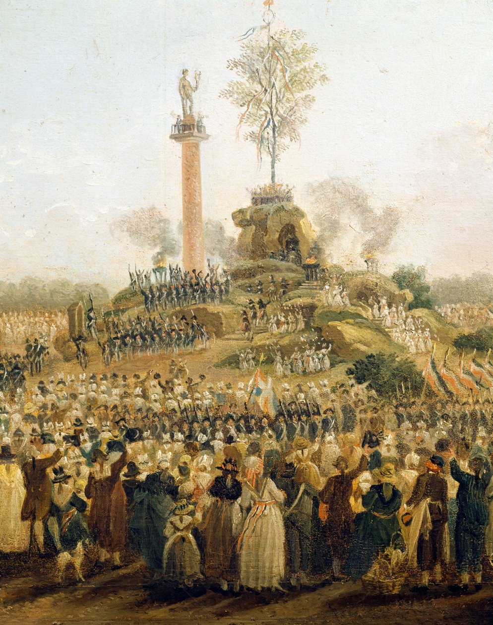 Festival of the Supreme Being at the Champ de Mars (detail) by Pierre Antoine Demachy