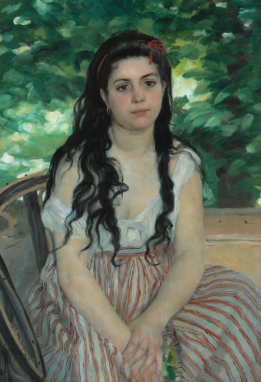 In Summer - The Bohemian by Pierre-Auguste Renoir