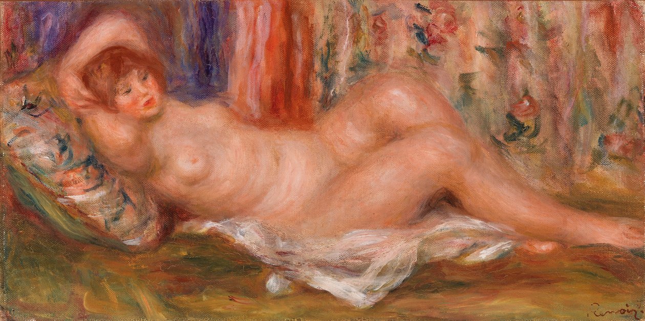 Nude Woman Reclining (Femme nue couchée sur le dos) by Pierre-Auguste Renoir