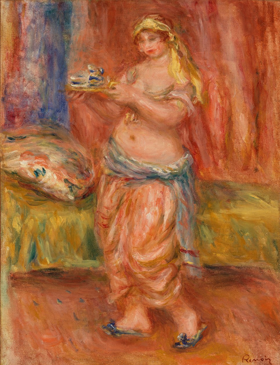 Odalisque with Tea Set by Pierre-Auguste Renoir