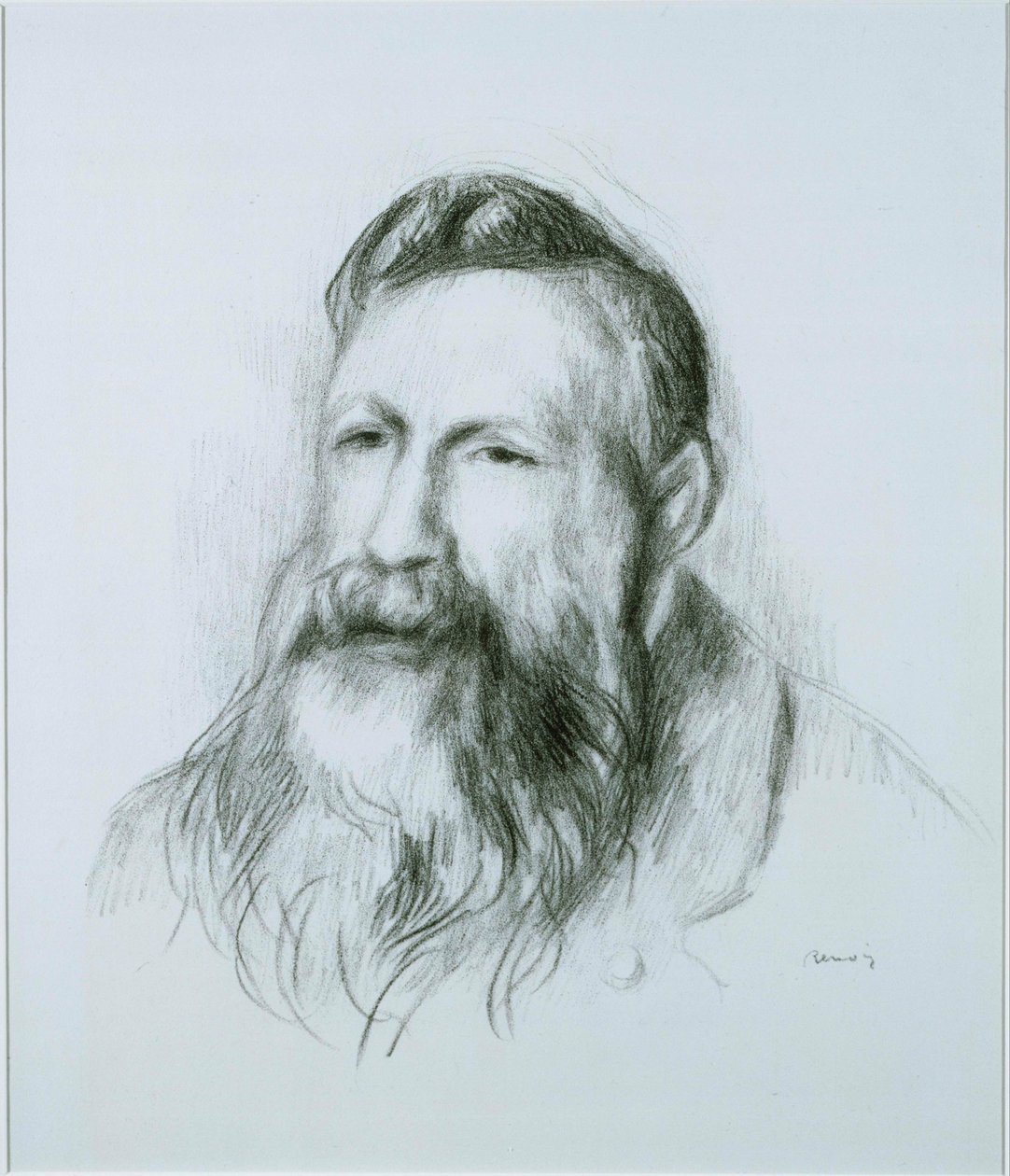 Portrait of Rodin by Pierre-Auguste Renoir