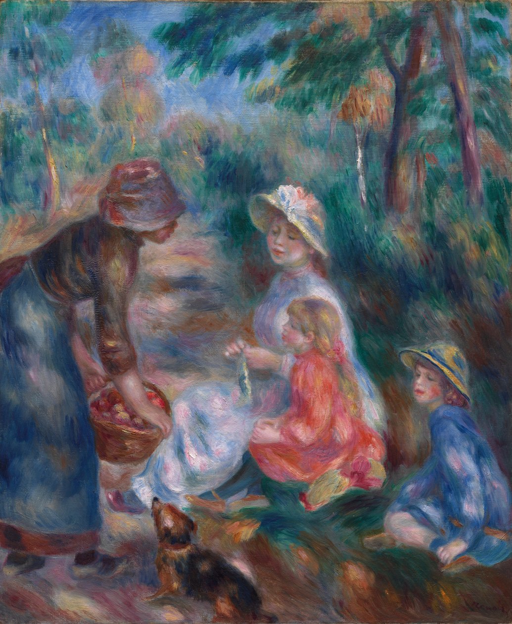 The Apple Seller by Pierre-Auguste Renoir