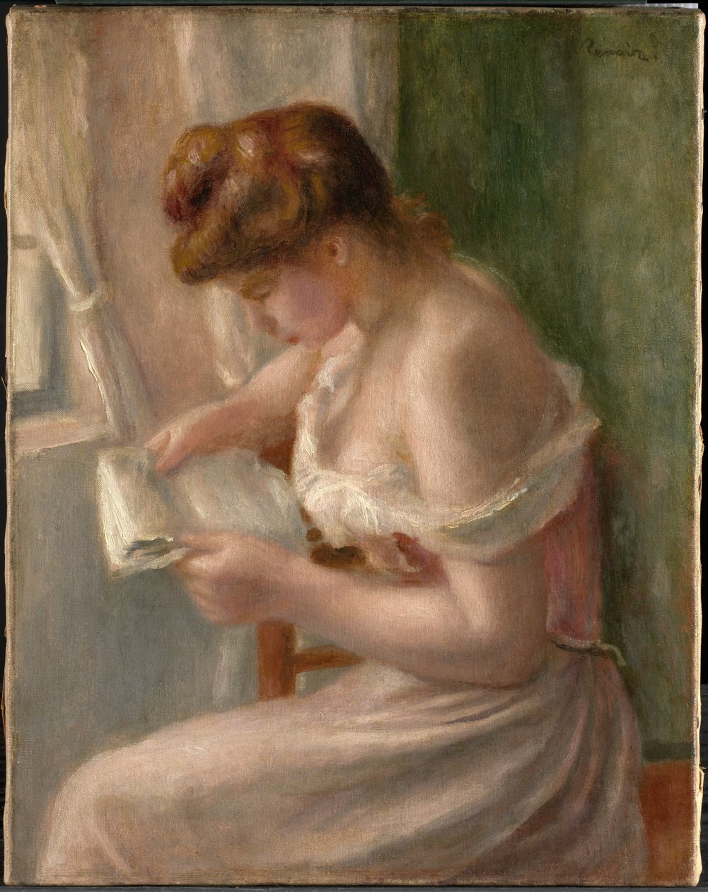 Woman Reading by Pierre-Auguste Renoir