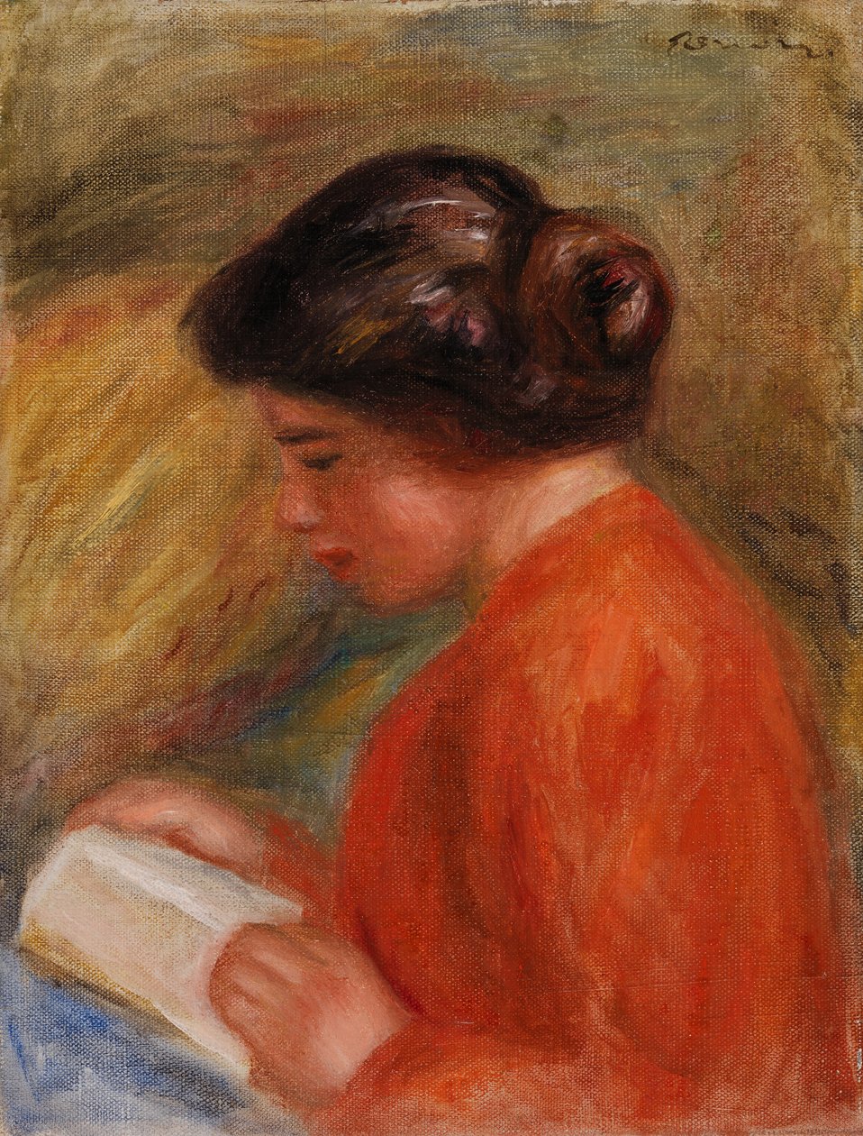 Young Woman Reading by Pierre-Auguste Renoir