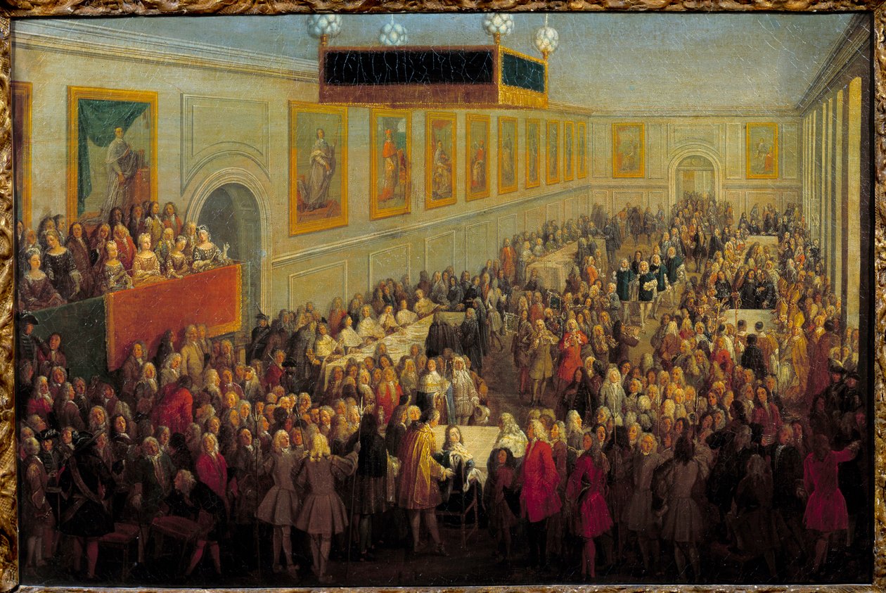 Feast of the Sacre of Louis XV at the Archiepiscopal Palace of Reims by Pierre Denis Martin